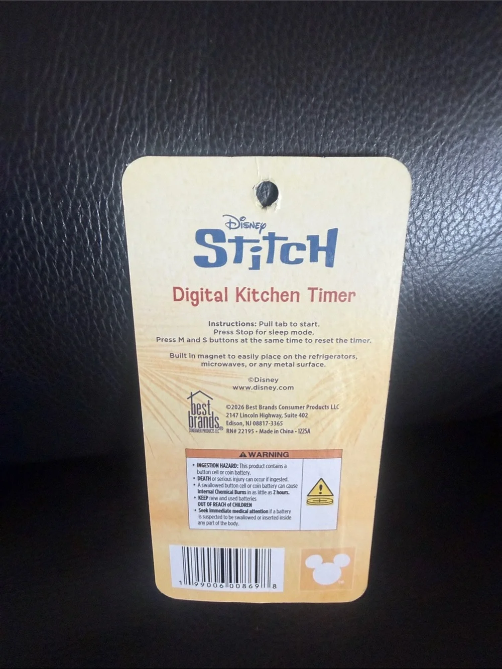 Stitch Baking Liner, Magnetic Bag Clips & Digital Kitchen Timer